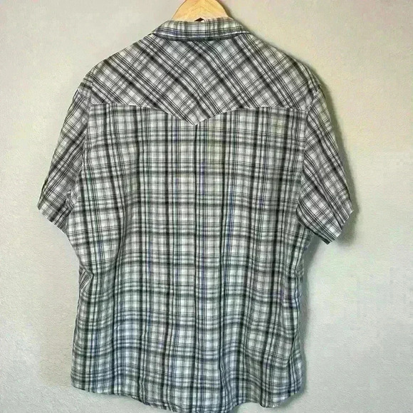 Wrangler Western Shirt Button Down Pearl Snap Mens Size XL - Picture 5 of 6